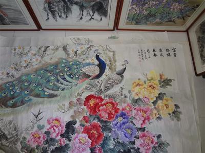 富貴錦繡圖 國畫功底深厚，作品受追捧，盡顯藝術魅力